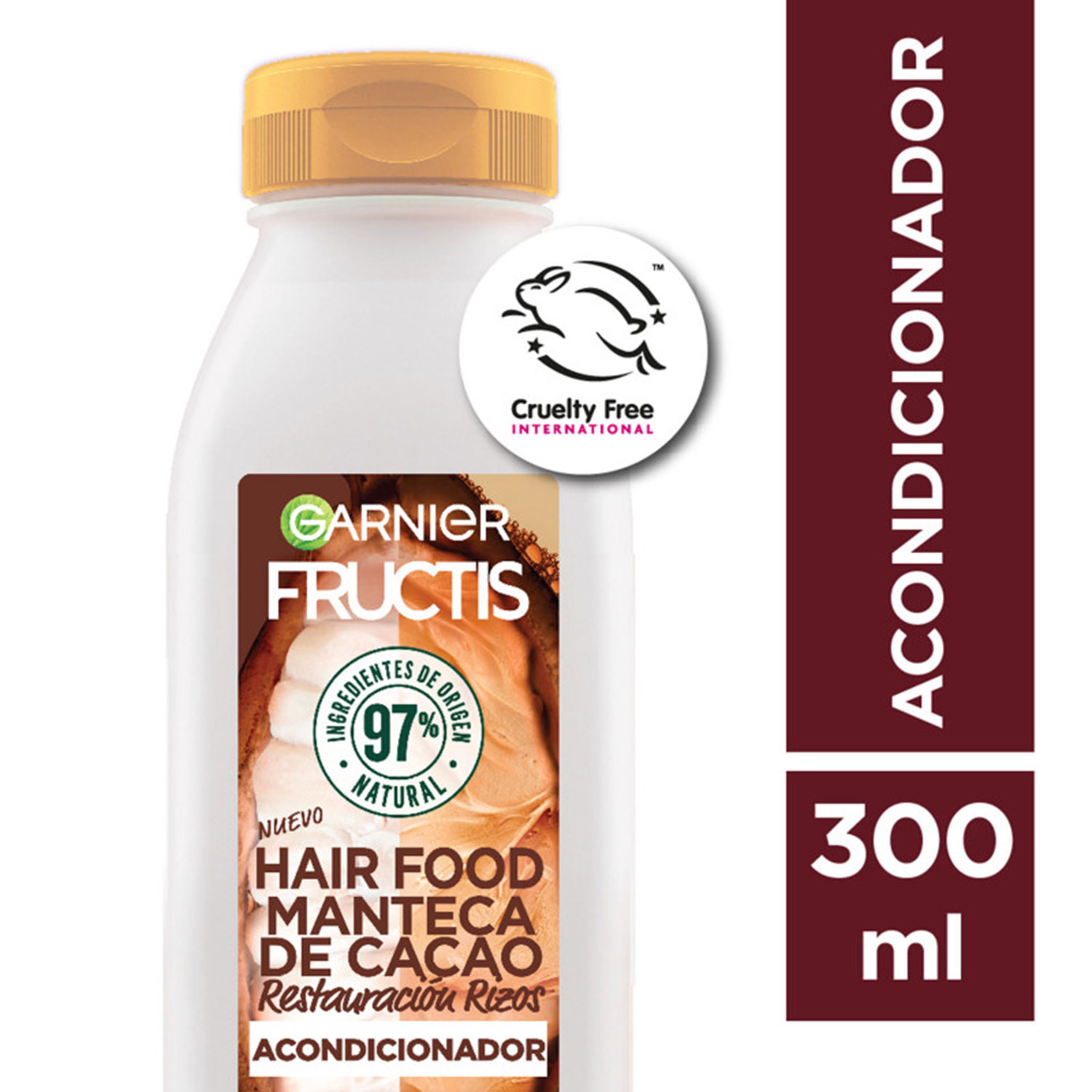 Acondicionador Fructis Hair Food Manteca de Cacao X 300 Ml - Imagen 2