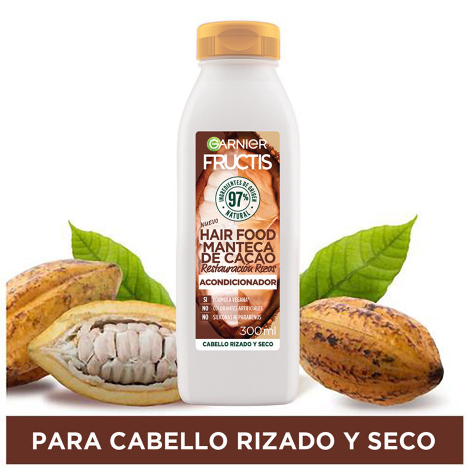 Acondicionador Fructis Hair Food Manteca de Cacao X 300 Ml - Imagen 3