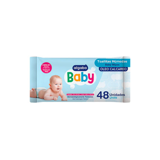 Toallitas Húmedas Algabo Oleo Calcáreo X 48 U