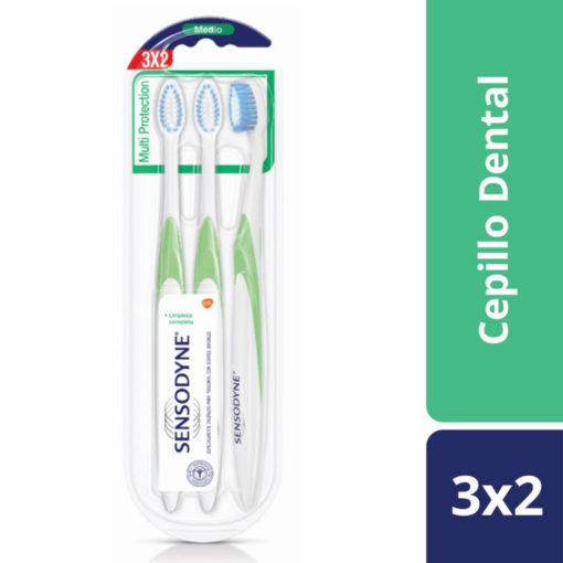 Cepillo Dental Sensodyne Multi Protección Medio X 3 U - Imagen 2