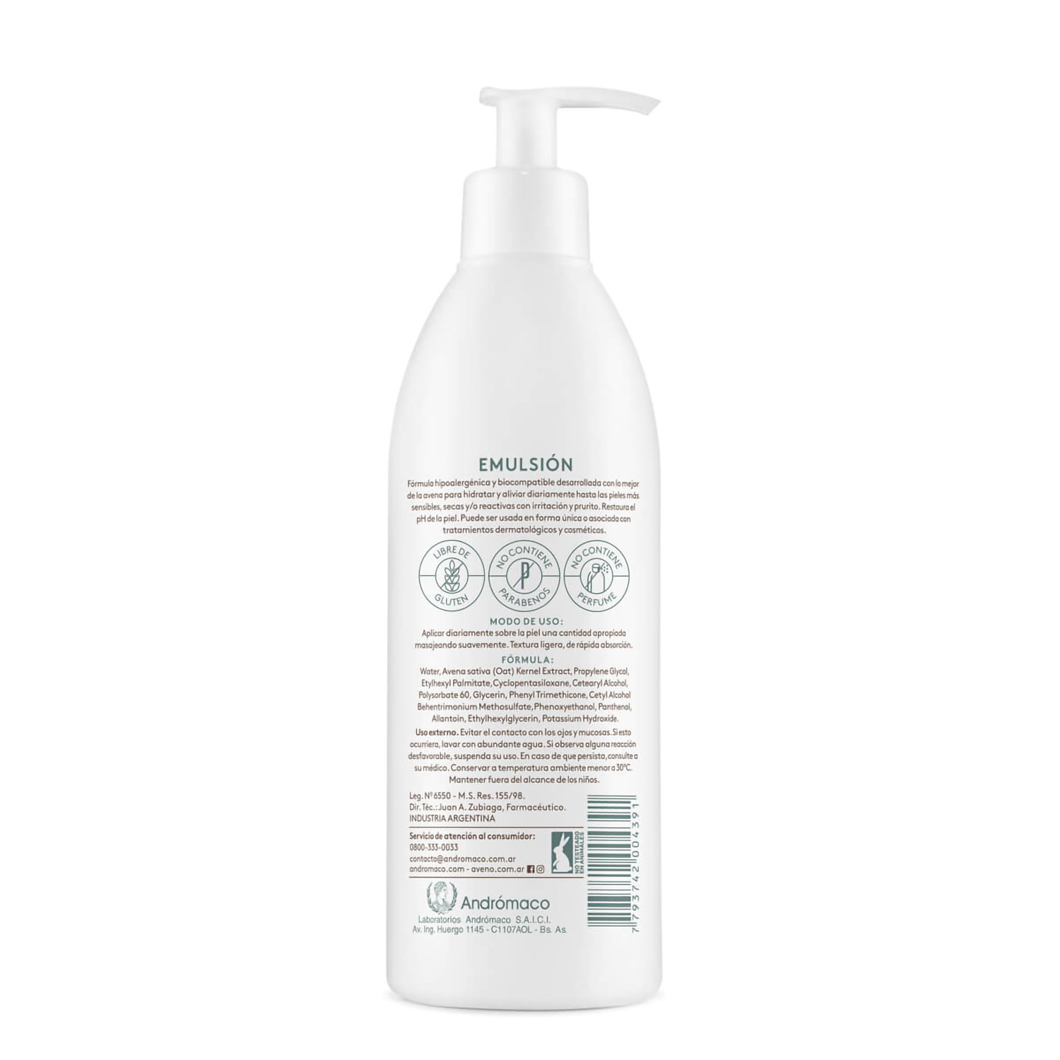 Emulsión Corporal Aveno X 400 Ml - Imagen 2