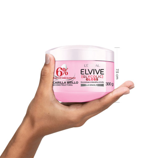 Tratamiento Capilar Elvive Glycolic Gloss X 300 Ml - Imagen 3