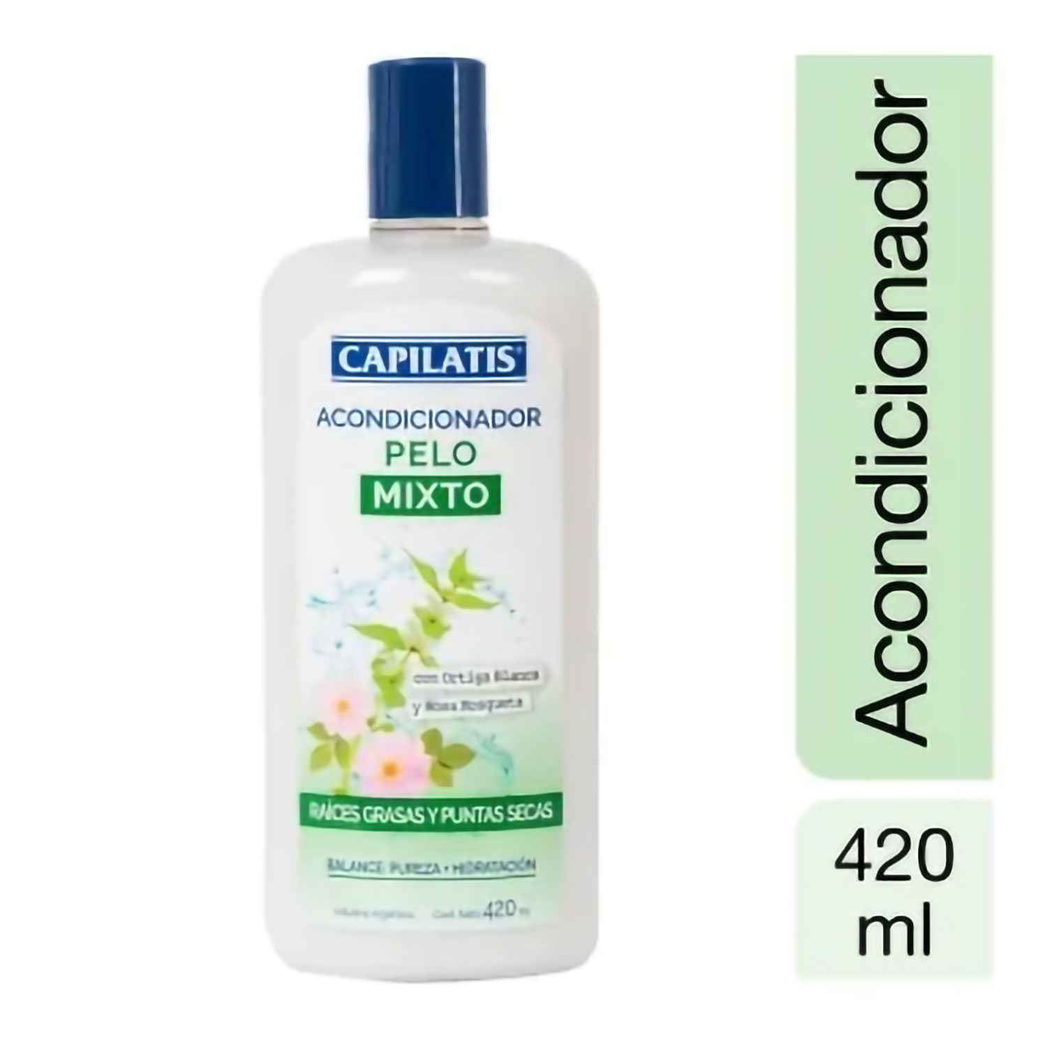 Acondicionador Capilatis Pelo Mixto Ortiga Blanca Rosa Mosqueta X 420 Ml - Imagen 2
