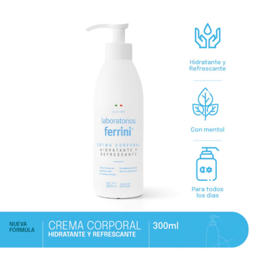 Crema Corporal Ferrini Hidrante y Refrescante X 300 Ml - Imagen 3