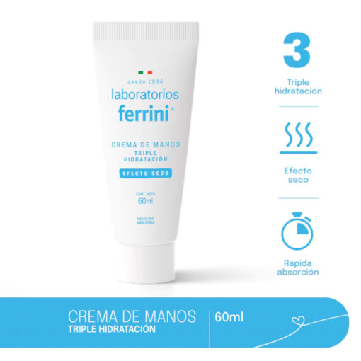 Crema de Manos Ferrini Efecto Seco X 60 Ml - Imagen 4