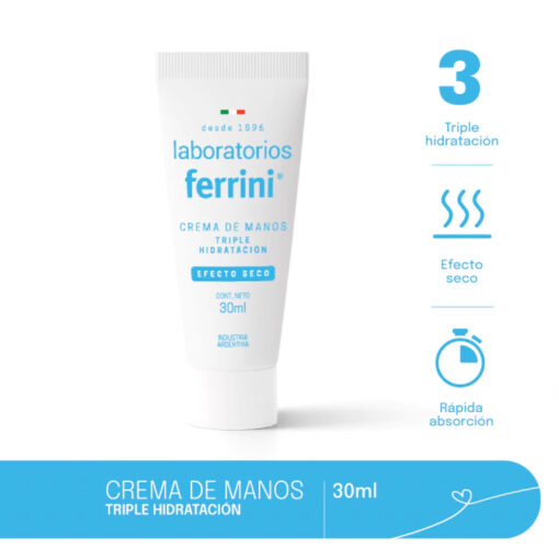 Crema de Manos Ferrini Efecto Seco X 30 Ml - Imagen 4