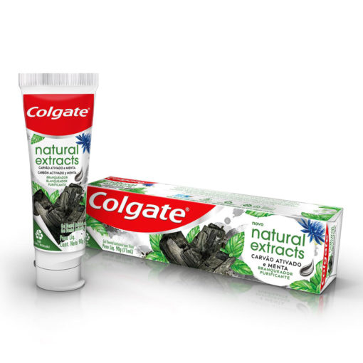 Crema Dental Colgate Natural Extracts Carbón Activado y Menta X 90 Gr