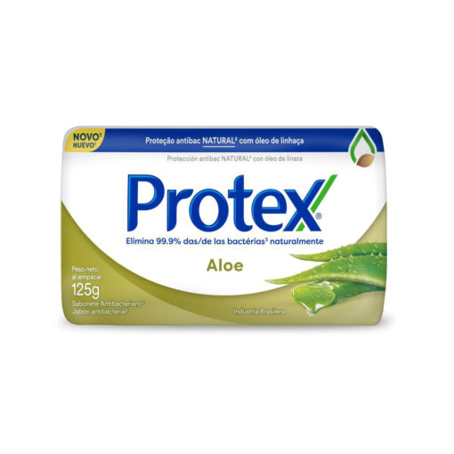 Jabón Antibacterial en Barra Protex Aloe X 125 Gr
