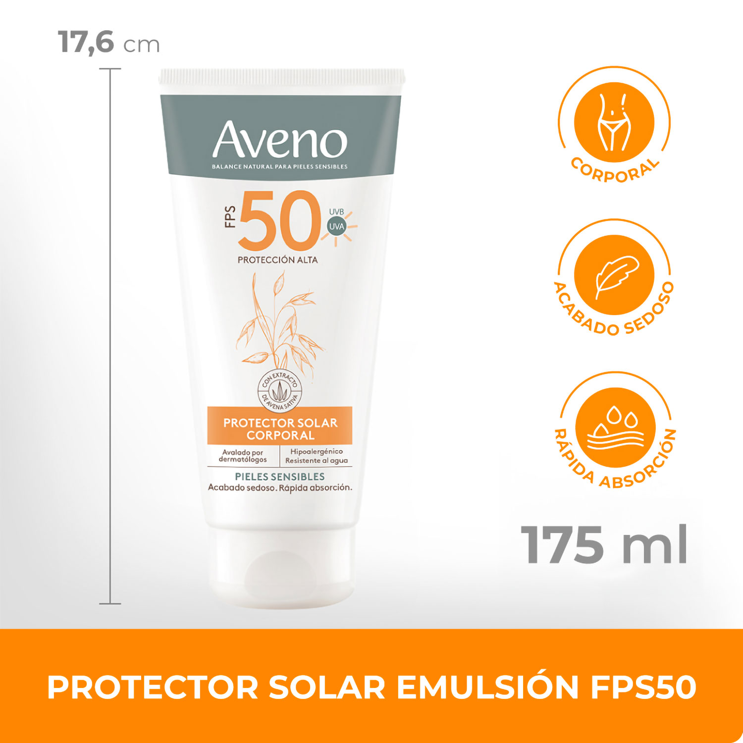 Protector Solar Aveno FPS 50 X 175 Ml - Imagen 3