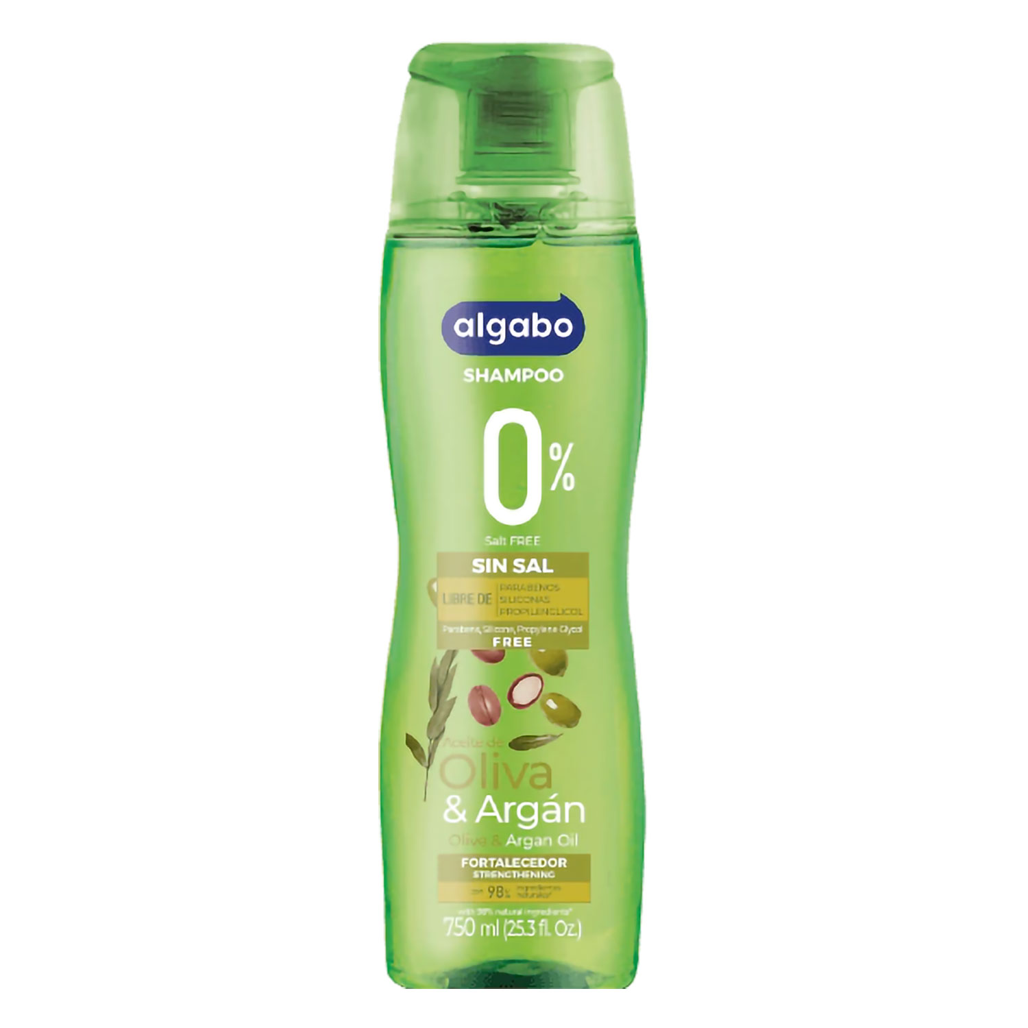 Shampoo Algabo Linea Natural Oliva y Argan X 750 Ml