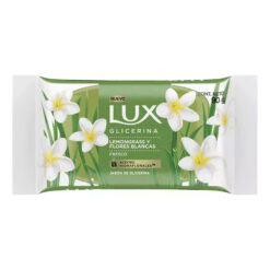 Jabón Glicerina en Barra Lux Lemongrass y Flores blancas