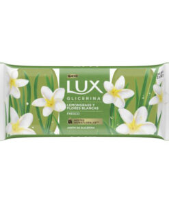 Jabón Glicerina en Barra Lux Lemongrass y Flores blancas X 3 U