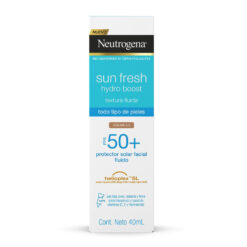 Protector Solar Facial Fluido Neutrogena Hydro Boost FPS +50 Color 3.0 X 40 Ml