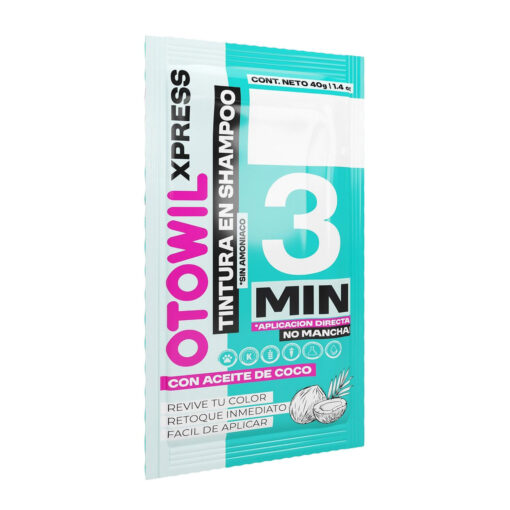 Tintura en Shampoo Otowil Xpress Negro X 40 Gr