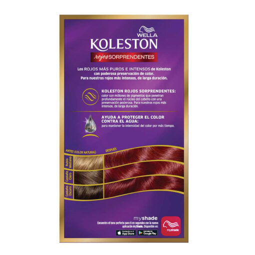 Kit de Tintura Koleston Rojos Sorprendentes 5546 Rojo Exótico - Imagen 2