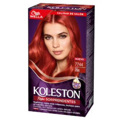 Kit de Tintura Koleston Rojos Sorprendentes 7744 Rojo Cobrizo Intenso X 1 U