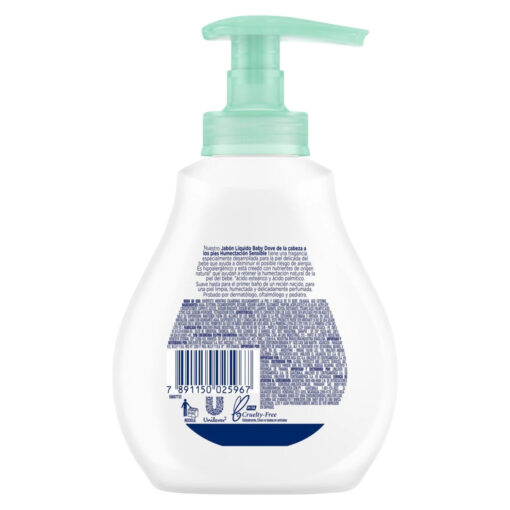 Jabón Líquido Corporal Dove Baby Humectación Sensible X 200 Ml - Imagen 3