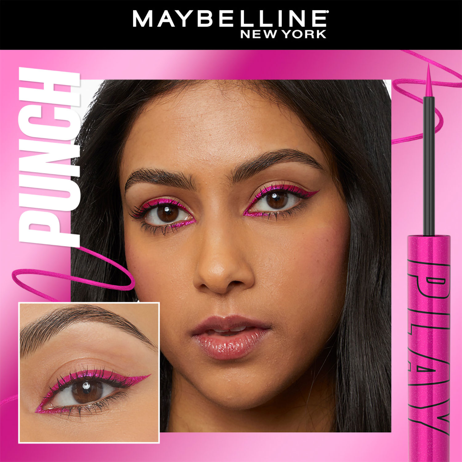Delineador De Ojos Liquido Maybelline Tattoo Liner Play Punch X 2,1 Gr - Imagen 4