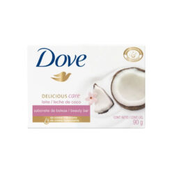 Jabón De Tocador Dove Delicious Care Leche De Coco X 90 Gr