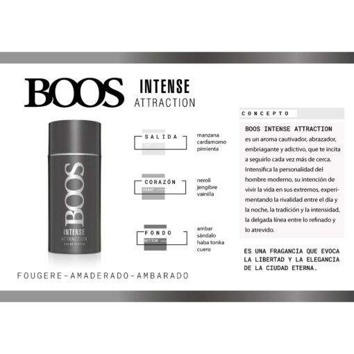 Desodorante Boos Intense Attraction X 150 Ml - Imagen 2