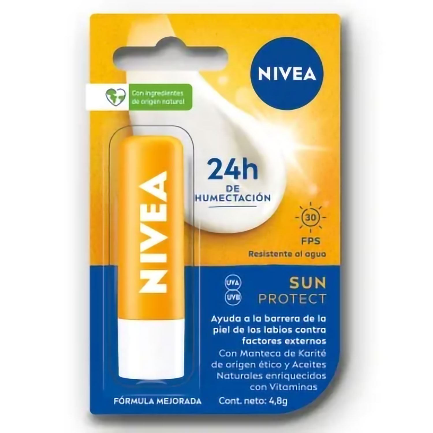 Protector Labial Nivea Protect F30 X 4,8 Gr - Imagen 2