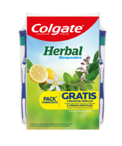 Cepillo de dientes + Pasta Dental Colgate Herbal Blanqueadora