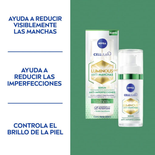 Serum Nivea Luminous 630° Anti-Manchas X 30 Ml - Imagen 3