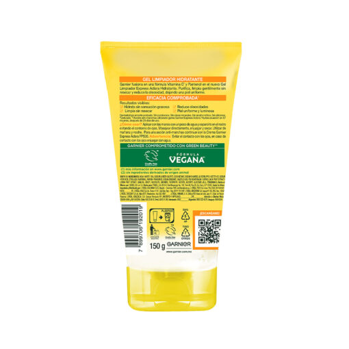 Gel de Limpieza Garnier Vitamina C  X 150 Ml - Imagen 2