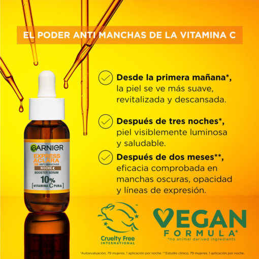 Serum Facial Garnier Vitamina C Noche X 30 Ml - Imagen 3