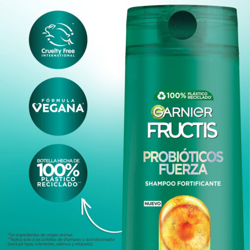 Shampoo Garnier Fructis Probióticos Fuerza X 350 Ml - Imagen 7