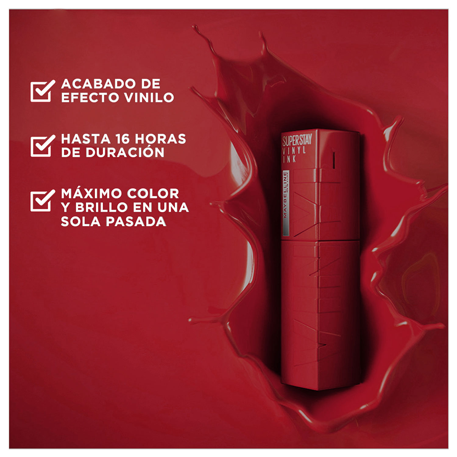 Labial Líquido Maybelline Superstay Vinyl Ink Royal X 4,2 Ml - Imagen 9