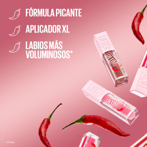 Brillo Labial Maybelline Lifter Plump 06 Hot Chili X 5,4 Ml - Imagen 7