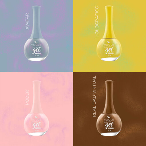 Exhibidor Esmalte Gel Vogue Vibra Virtual  X 25 U - Imagen 2