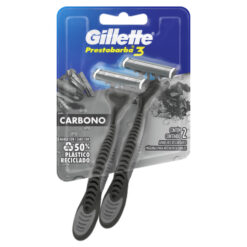 Máquinas de Afeitar Gillette Prestobarba 3 Carbono X 2 U