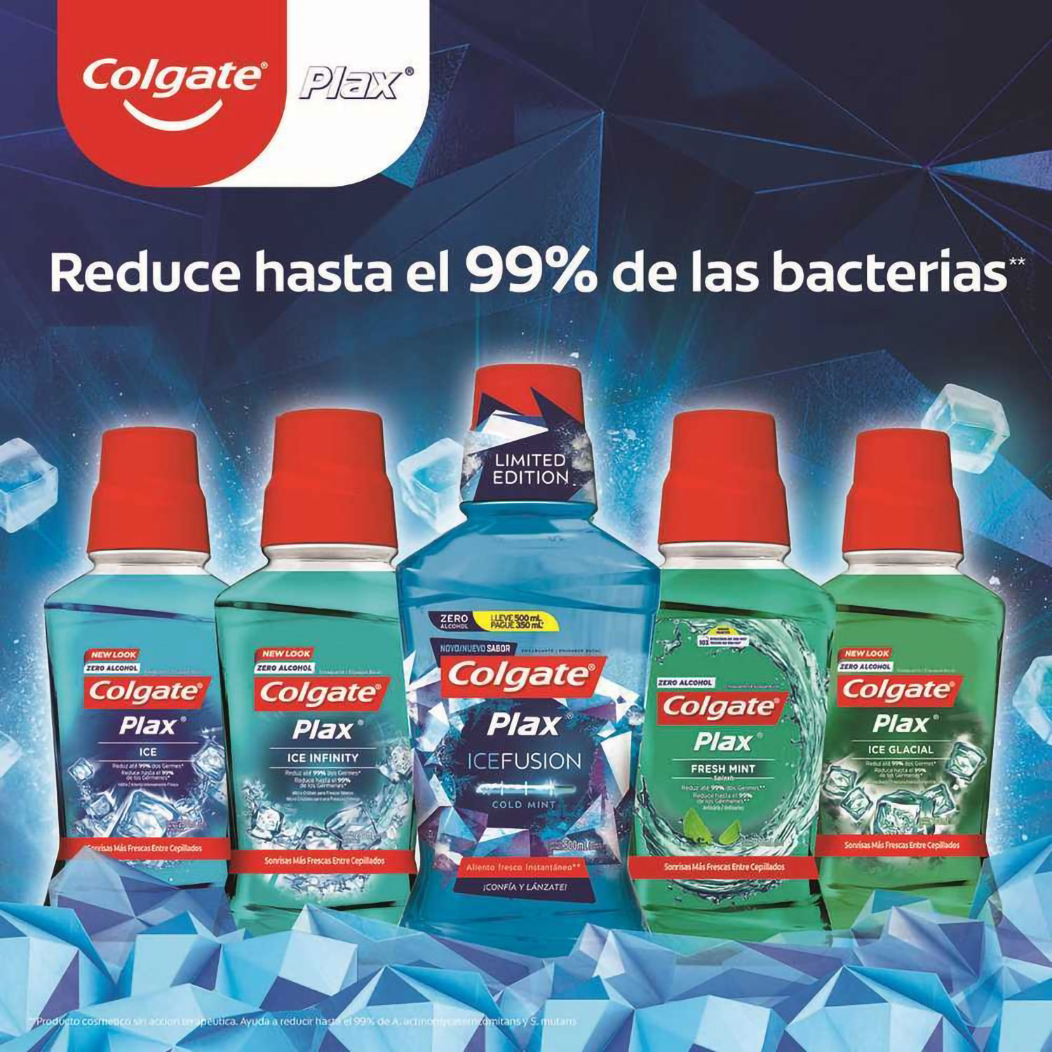 Enjuague Bucal Colgate Plax Classic Zero Alcohol X 500 Ml - Imagen 4