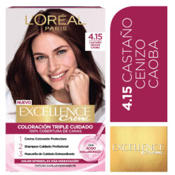 Alternative view of Tintura Permanente en Kit Loreal Paris Excellence 4.15 Castaño Cenizo Caoba X 1 U