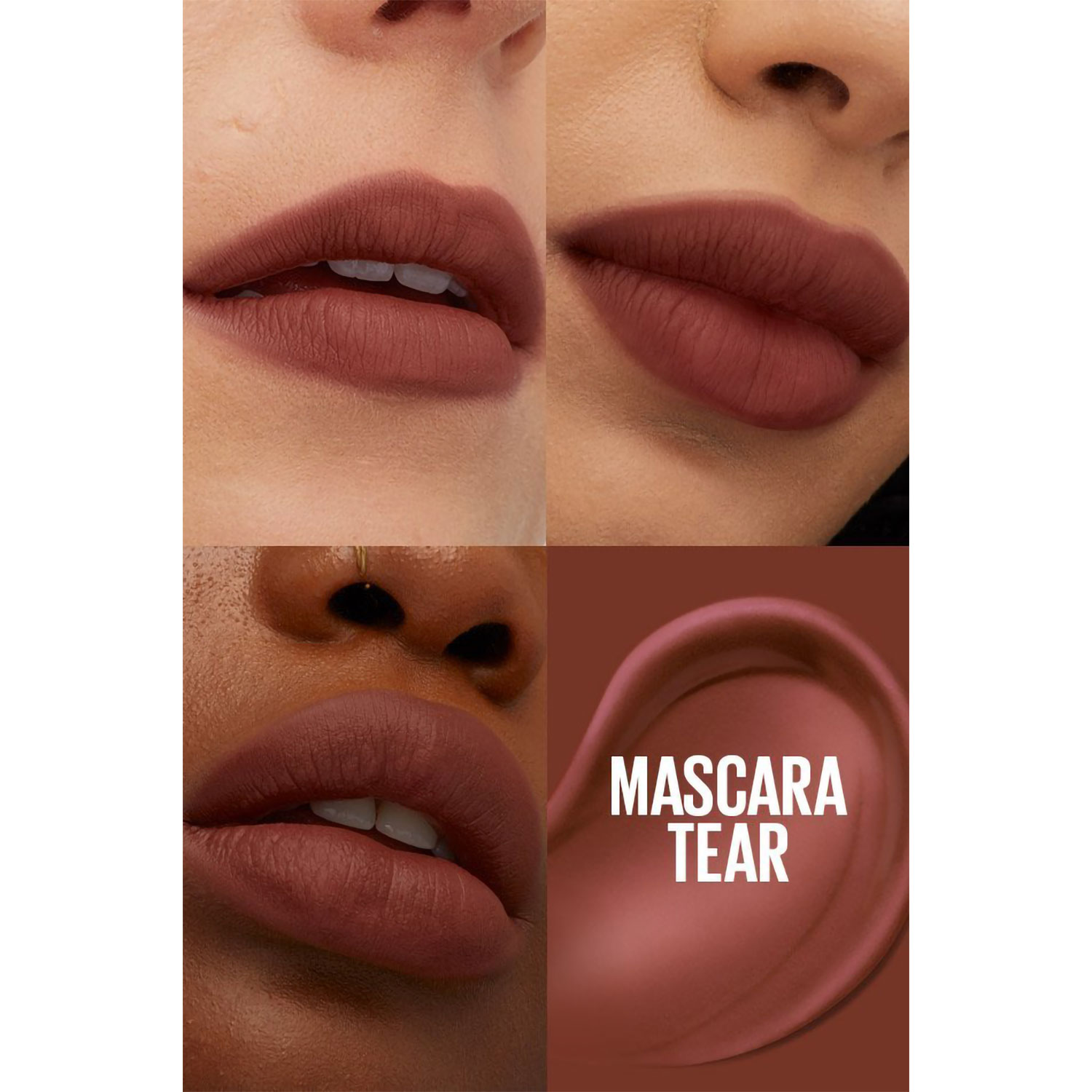 Labial Líquido Tinta Maybelline SuperStay Teddy Tint 20 Mascara Tear X 5 Ml - Imagen 3