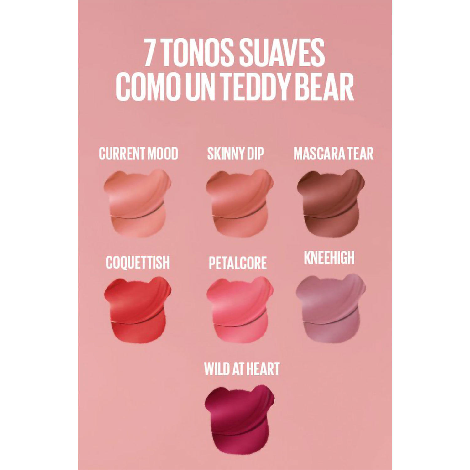 Labial Líquido Tinta Maybelline SuperStay Teddy Tint 20 Mascara Tear X 5 Ml - Imagen 5