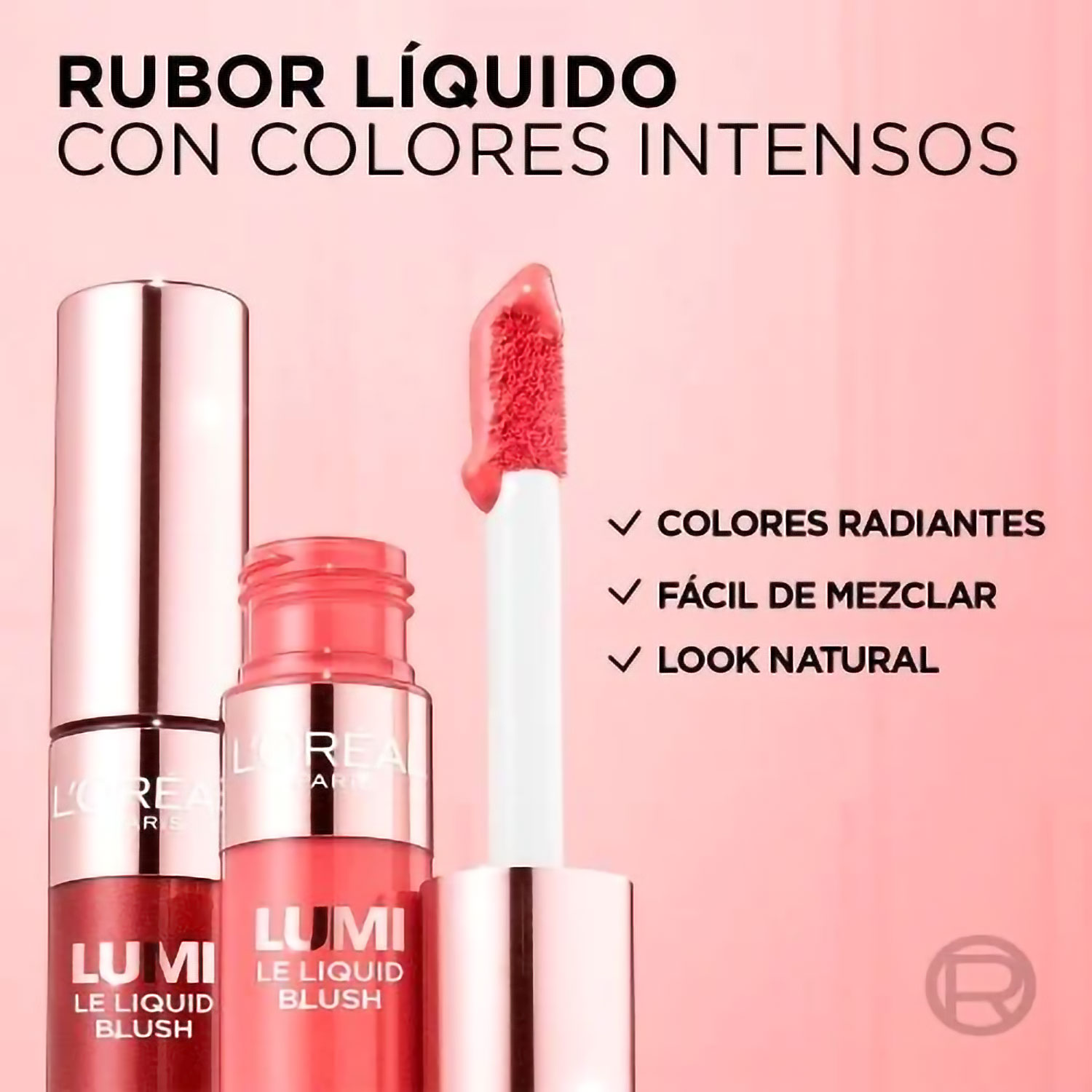 Rubor Liquido Loreal Lumi 627 Warm Peach X 11 Ml - Imagen 3