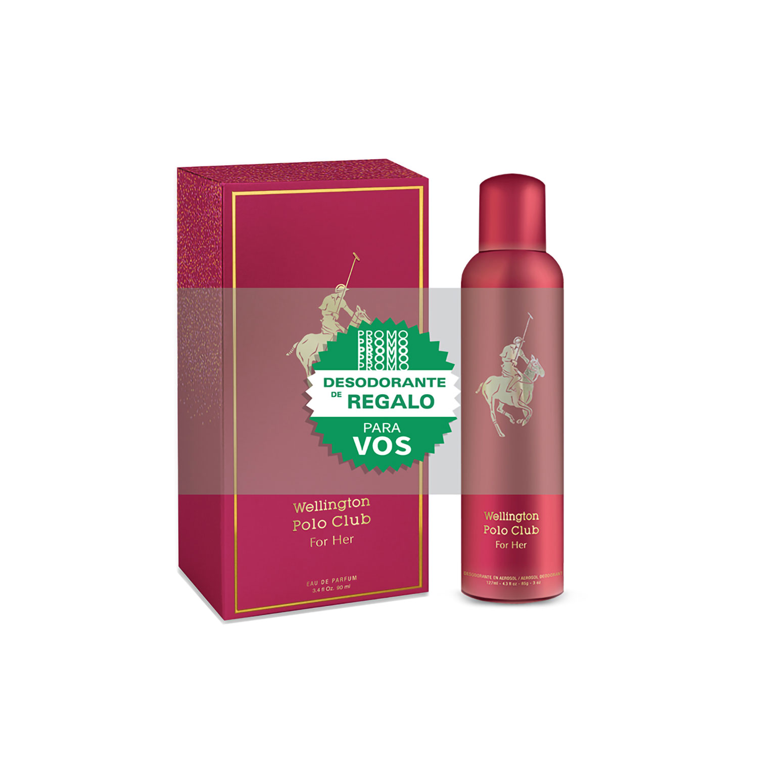 Perfume + Desodorante Wellington Polo Club Red X 1 U