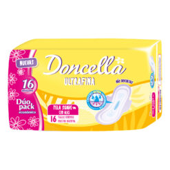 Toallas Femeninas Doncella Ultrafinas Tela Suave con Alas X 16 U