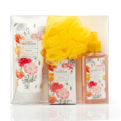 Set Body Lotion + Body Splash + Jabon + Esponja Acqua Di Vertiente Bath And Body Poppy X 1 U