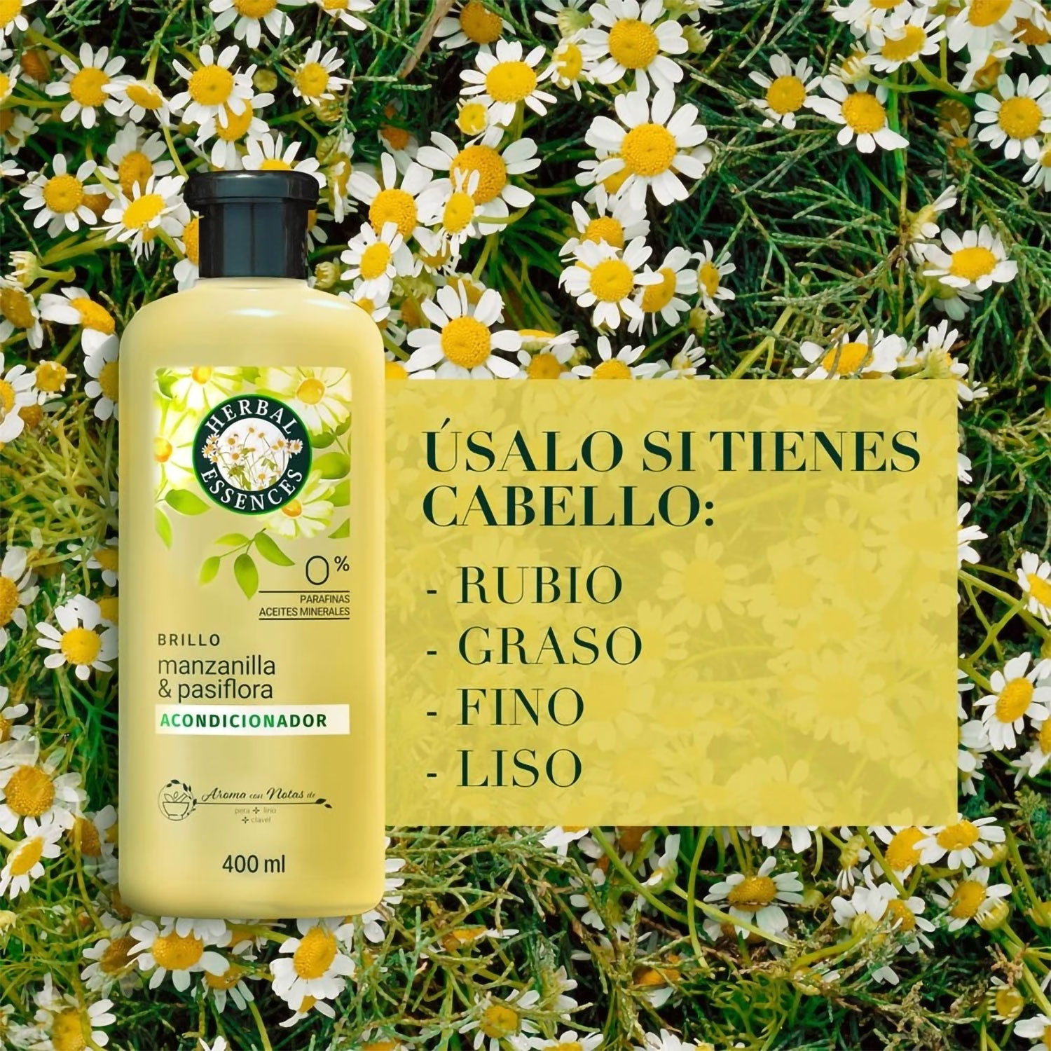 Acondicionador Herbal Essences Manzanilla & Pasiflo X 400 Ml - Imagen 2