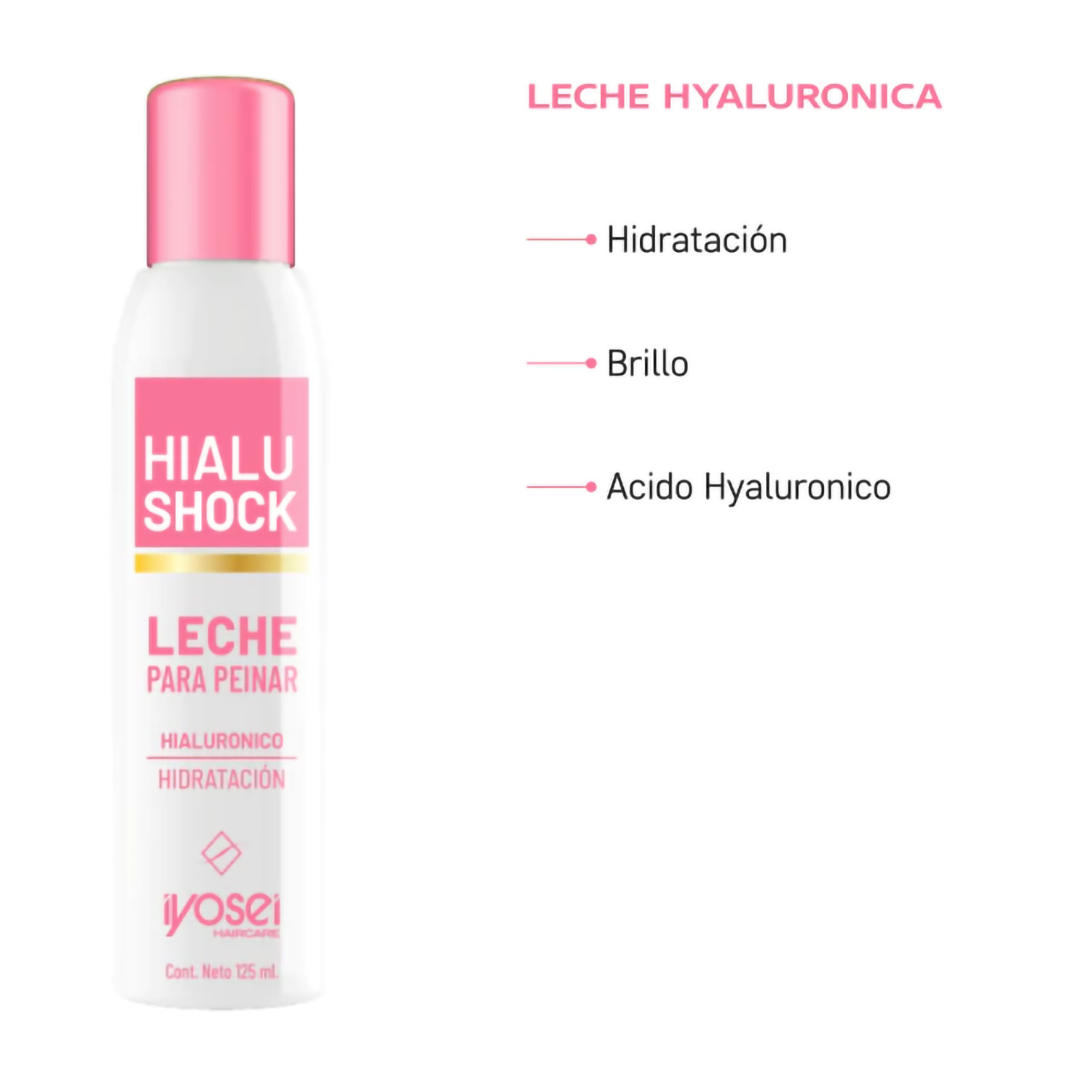 Leche para Peinar Iyosei Shock Hialuronico X 125 Ml - Imagen 2