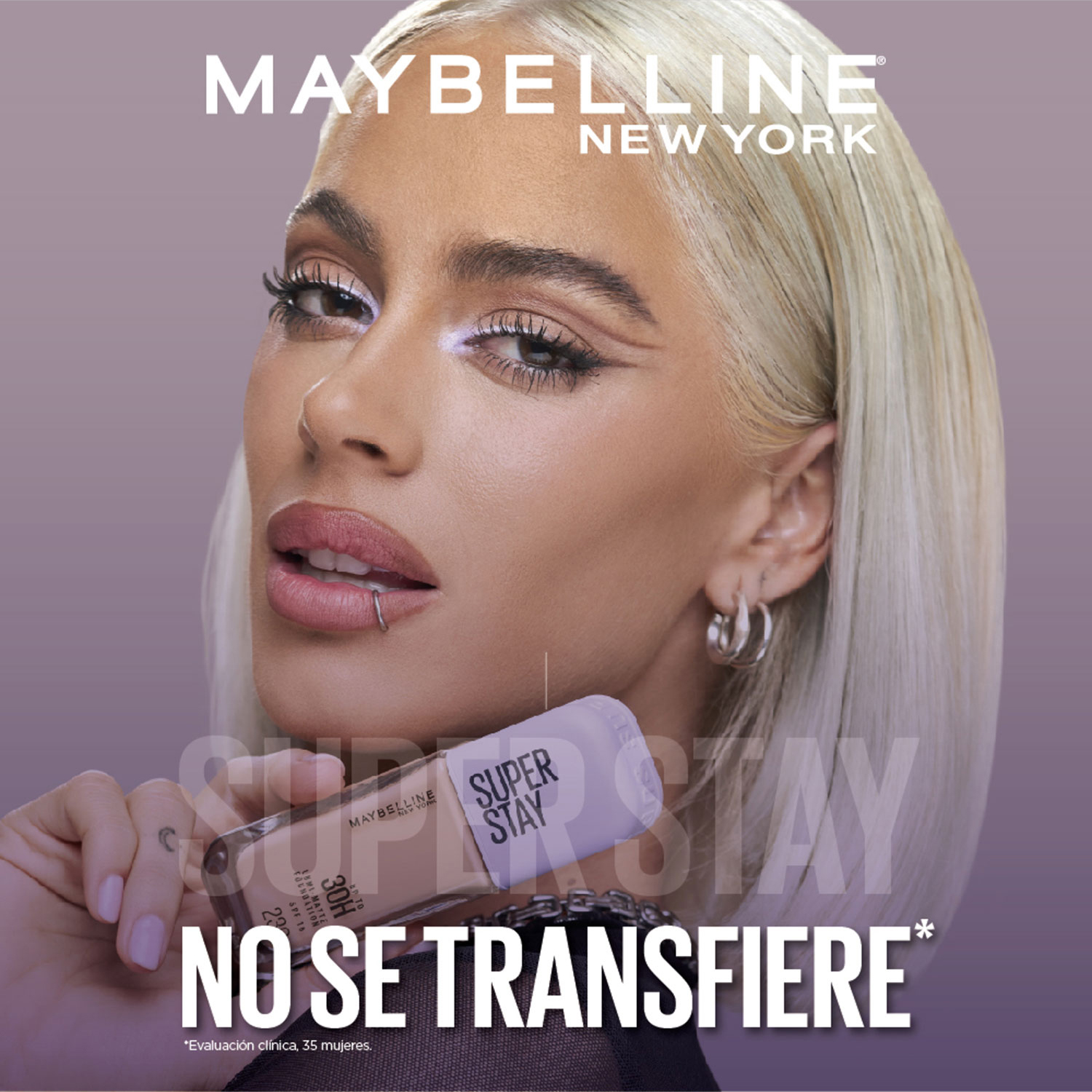Base de maquilaje Líquida Maybelline Super Stay Lumi-Matte 118 FPS 16 X 35 Ml - Imagen 9