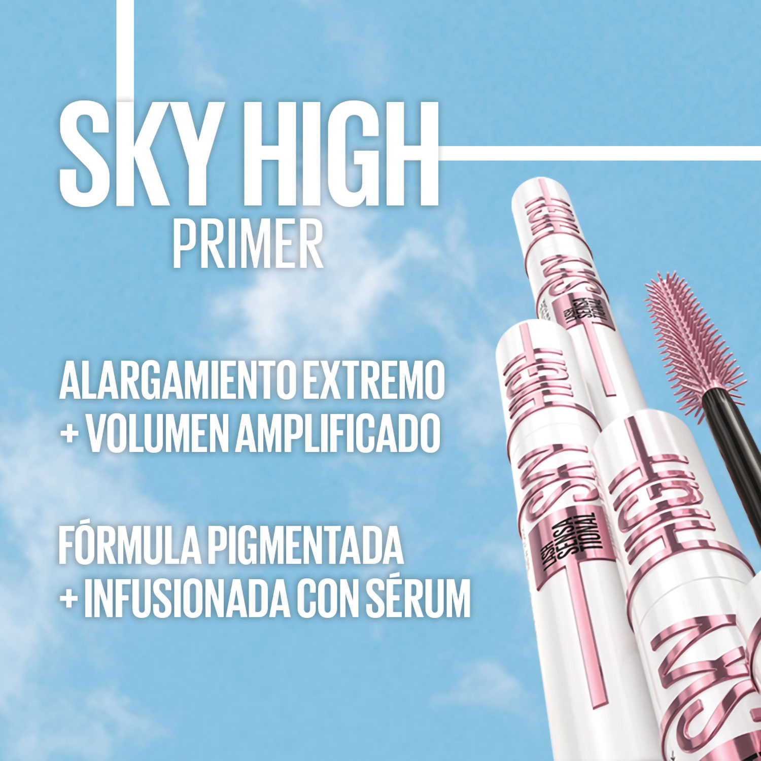 Mascara de Pestañas Maybelline Sky High Tinted Primer X 7 Ml - Imagen 7