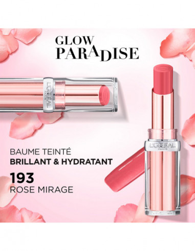 Balsamo Labial Loreal Glow Paradise 193 Rose Mirage X 3,8 Gr - Imagen 3