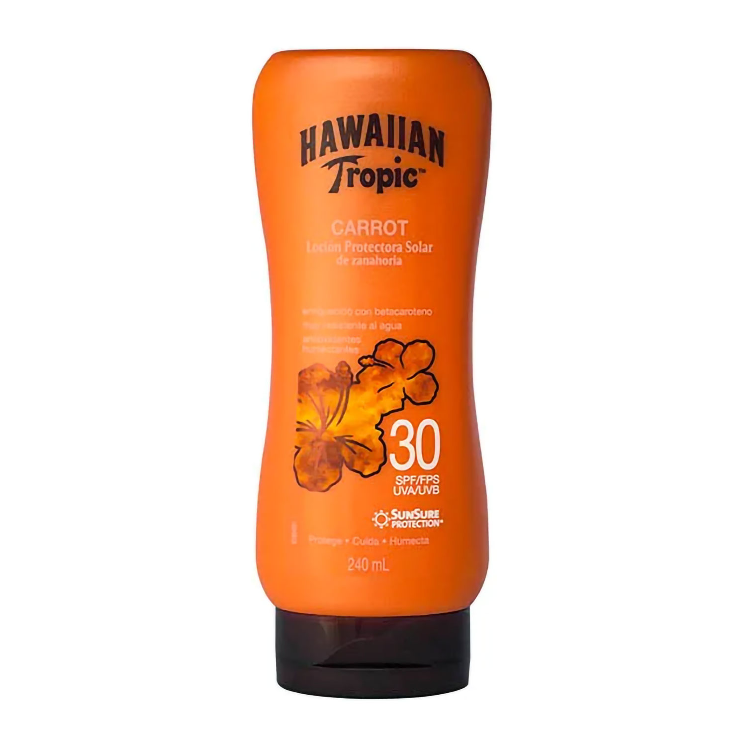 Locion Protector Solar Hawaiian Tropic Carrot FPS 30 X 240 Ml