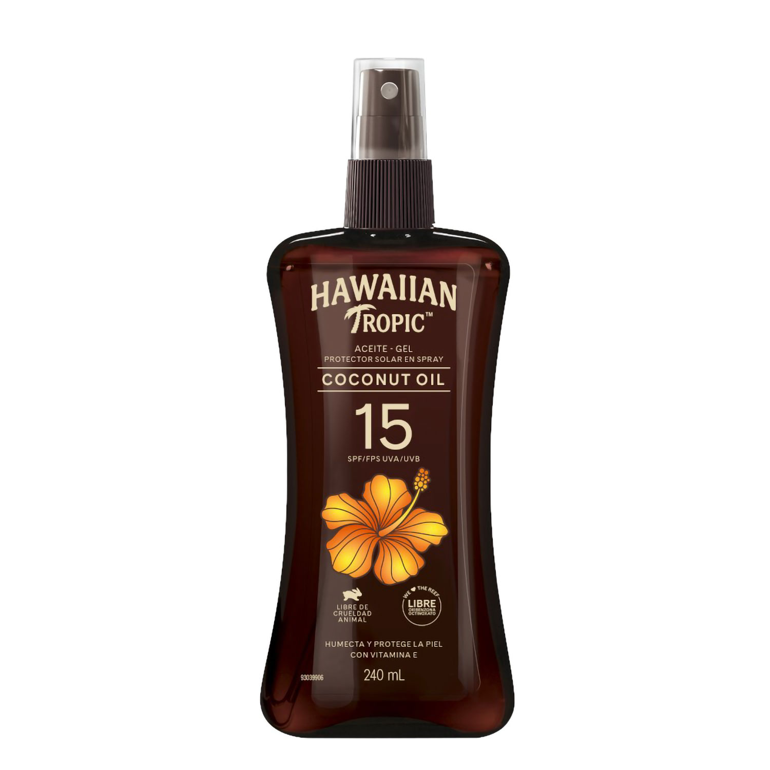 Protector Solar en Aceite Hawaiian Tropic Tanning Aceite de Coco FPS 15 X 240 Ml