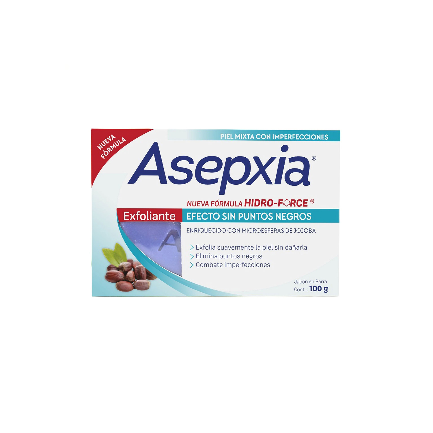 Jabón en Barra Asepxia Exfoliante X 100 Gr